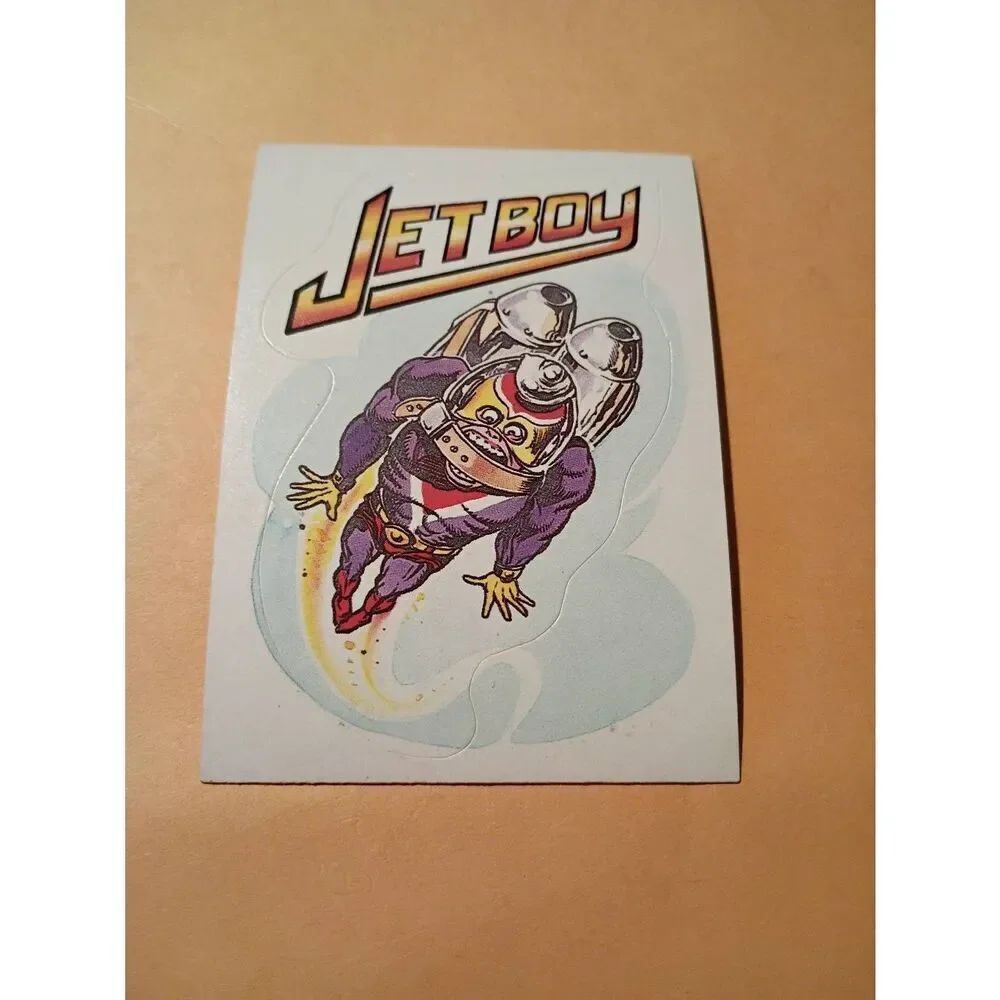 1983 General Mills Zero Hero Trading Card Sticker Vintage #62 Jet Boy